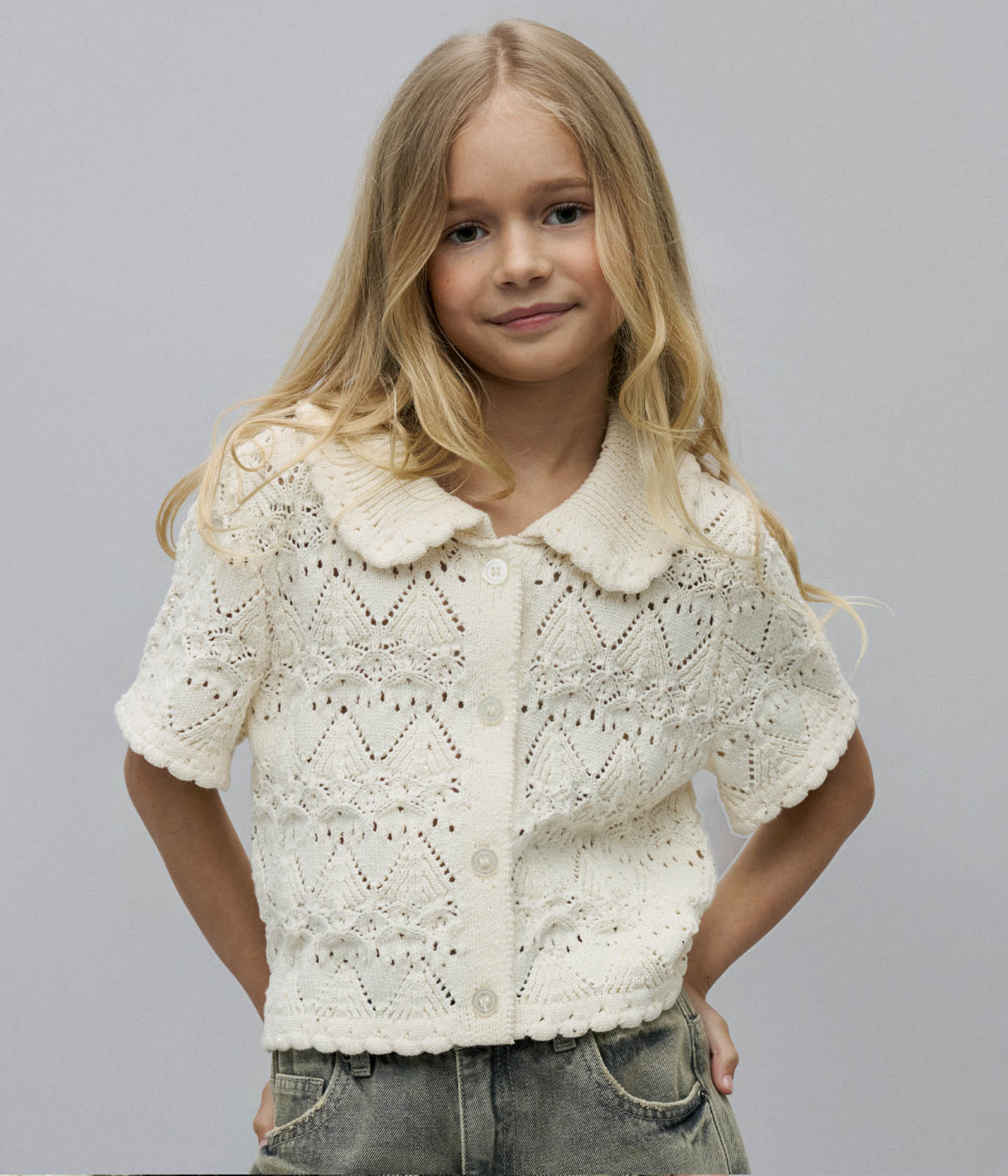 GIRLS cardigan/Кардиган детский/SS25TKG041